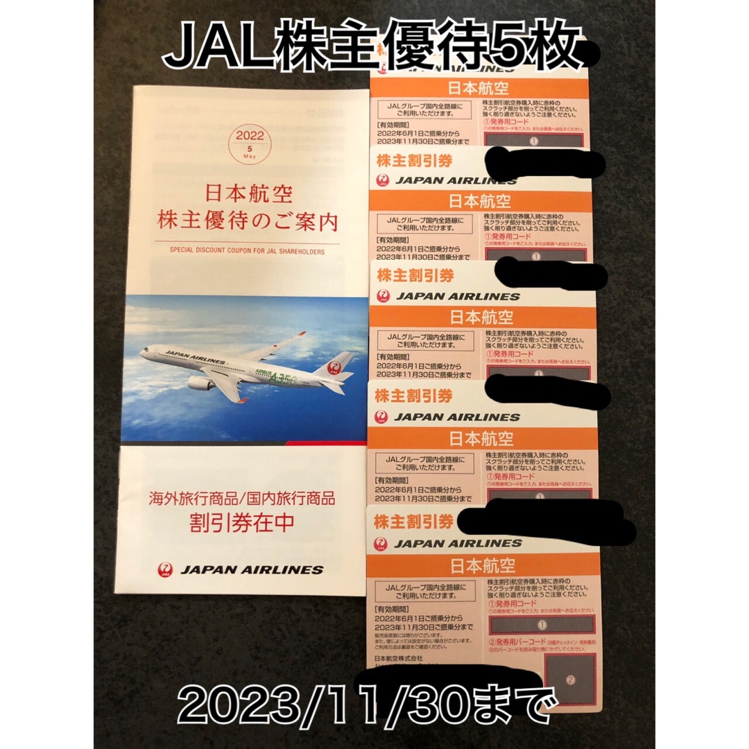 高価な購入 JAL 株主優待券 日本航空 2023年11月30日搭乗分まで