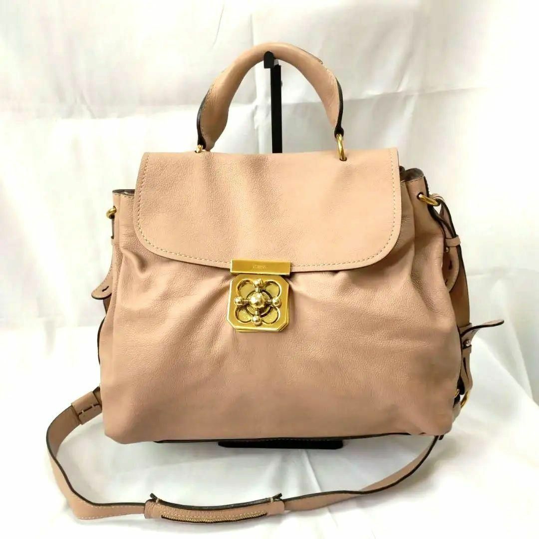クロエ 2WAY ショルダー ハンドバック 美品-