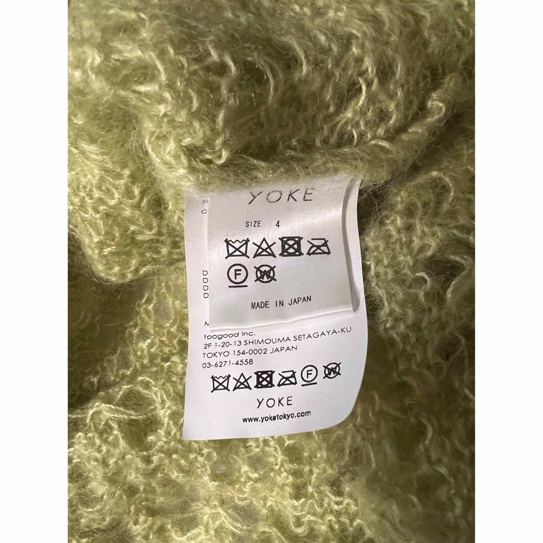 YOKE 23SS MOHAIR SILK MESH KNIT SHIRT