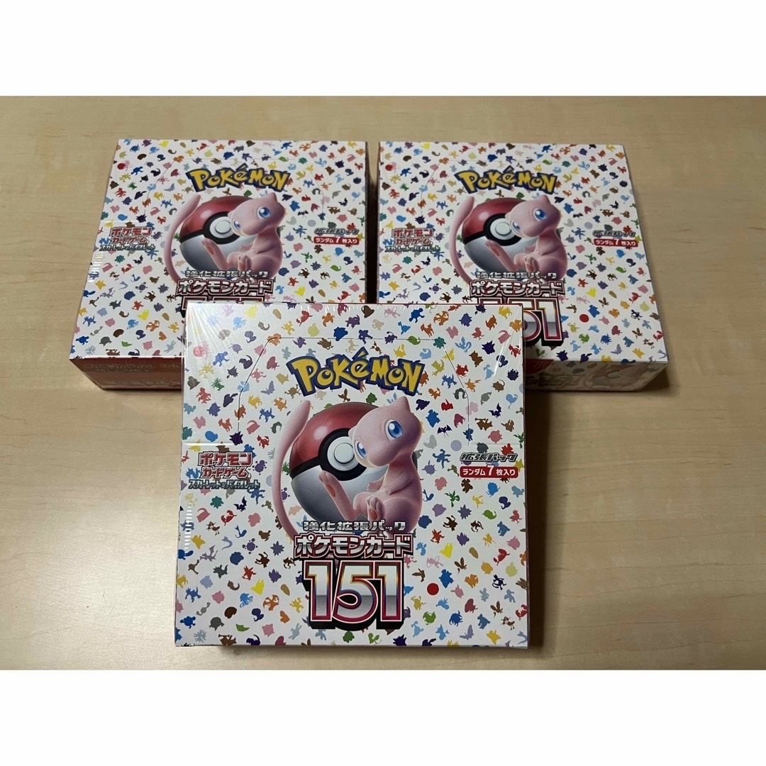 ポケモンカード 151 シュリンク付き 3BOX。の通販 by sea's shop|ラクマ