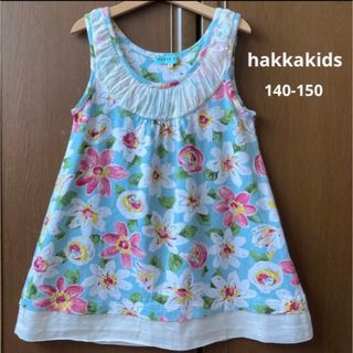 ハッカキッズ(hakka kids)のハッカキッズ　ふんわり　ノースリーブ　花柄　シャツ　お洒落　春　夏(Tシャツ/カットソー)