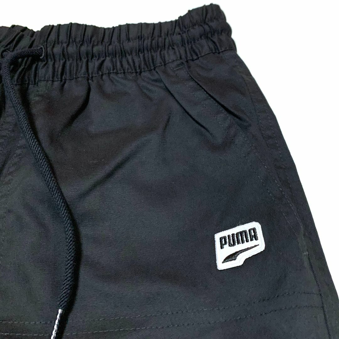 PUMA(プーマ)の新品　US XSサイズ　プーマ　ダウンタウン　ツイル テーパードパンツ　ブラック メンズのパンツ(その他)の商品写真