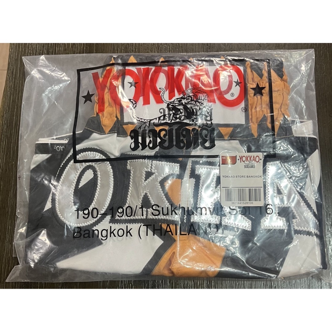 YOKKAO ムエタイパンツ「Frost」 オレンジ Lサイズ-