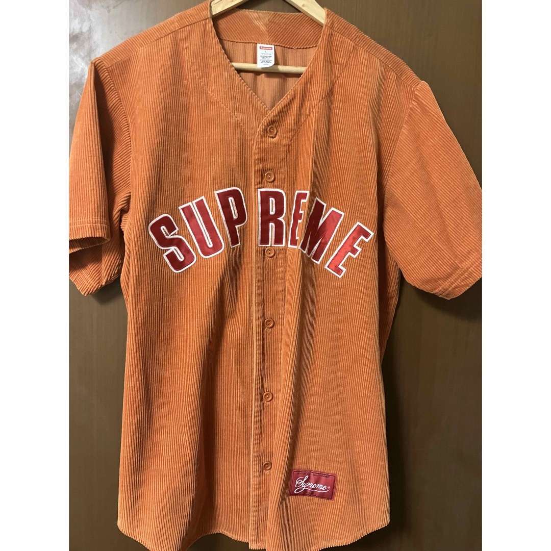 Supreme - supreme corduroy baseball jerseyの通販 by zawa's shop