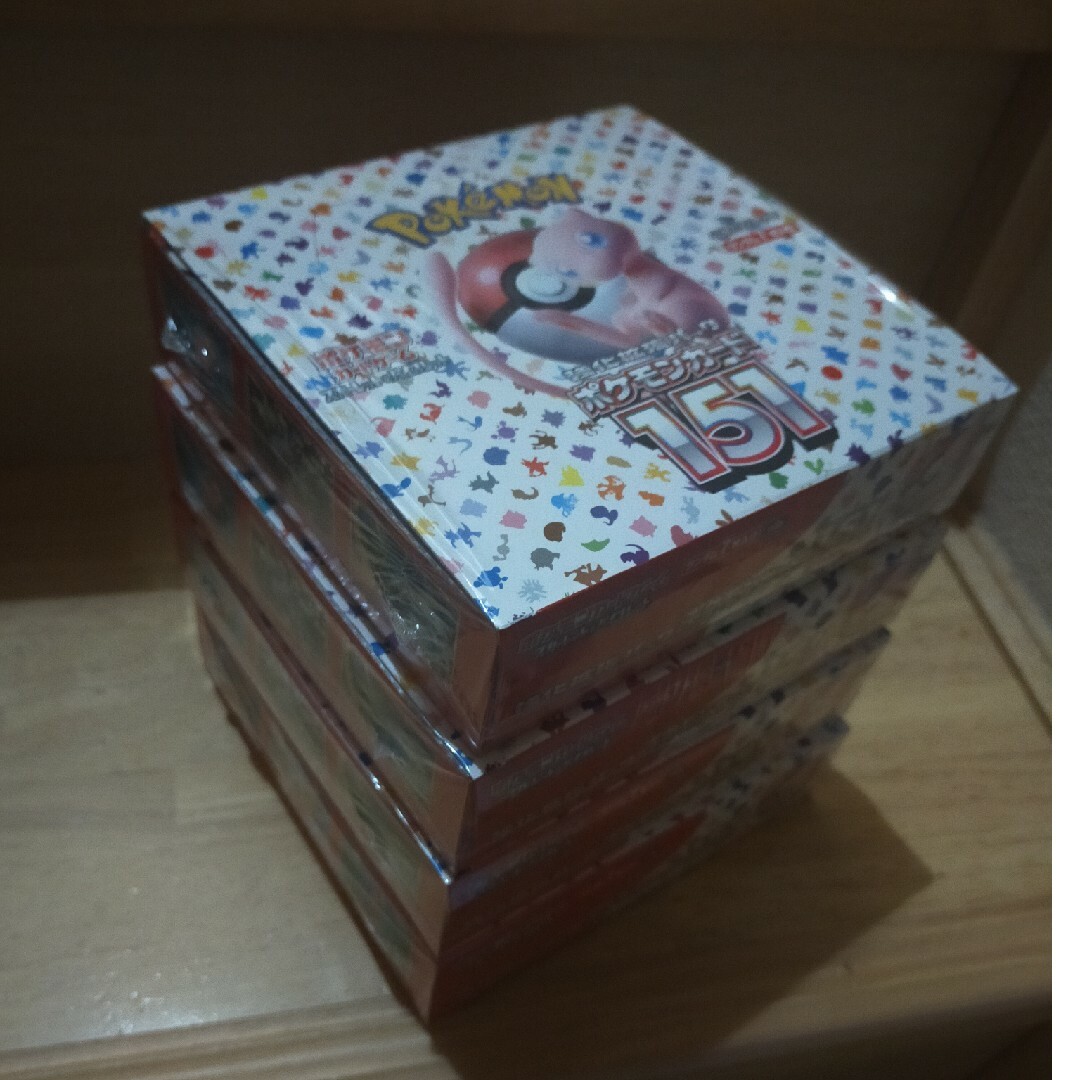 ポケモン 151 ポケカ　4box ボックス　シュリンク有りBox/デッキ/パック