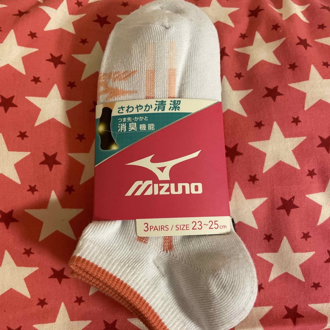 MIZUNO(ミズノ)のMIZUNOスニーカーソックス　3足 レディースのレッグウェア(ソックス)の商品写真