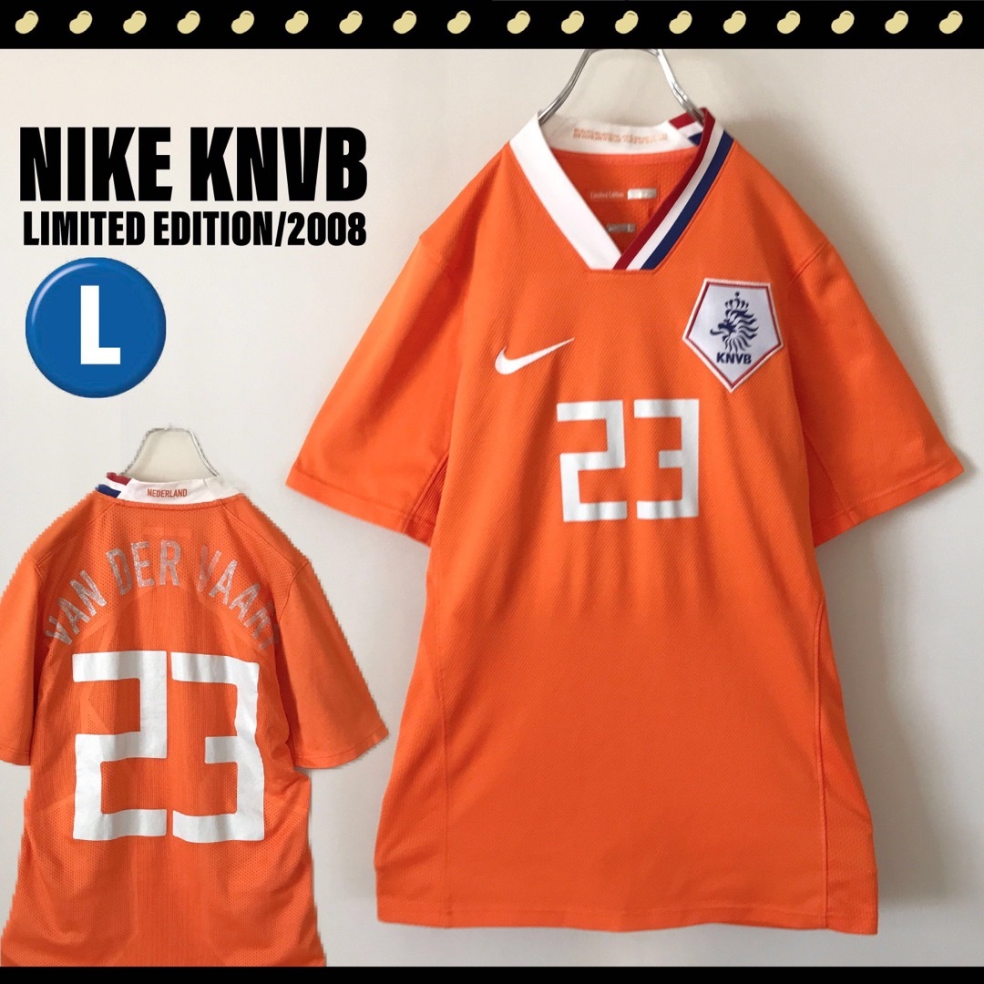 NIKE(ナイキ)のNIKE KNVB★2008オランダ代表レプリカユニフォーム★シリアルナンバー メンズのトップス(Tシャツ/カットソー(半袖/袖なし))の商品写真