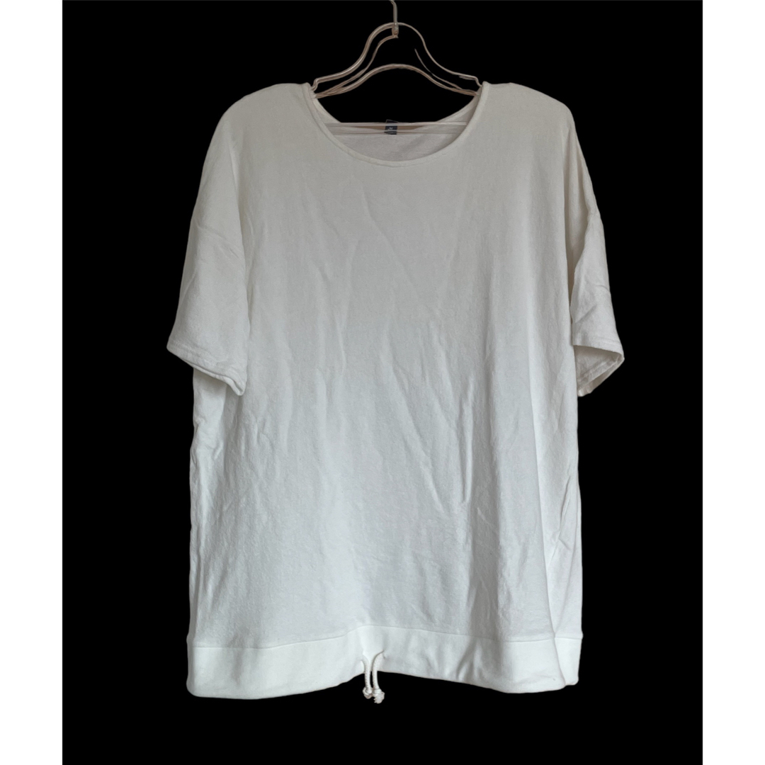 チャイハネ　白　無地　カットソー　綿　コットン　Tシャツ メンズのトップス(Tシャツ/カットソー(半袖/袖なし))の商品写真