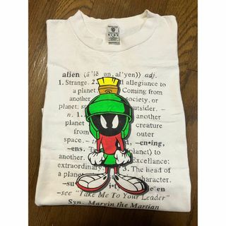 【レア】looney tunes マービン・ザ・マーシャン　白Tシャツ M(Tシャツ(半袖/袖なし))