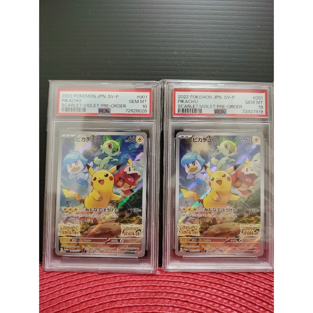 ポケモン - 【PSA10最高評価】 2枚 ピカチュウ みんなでぼうけん