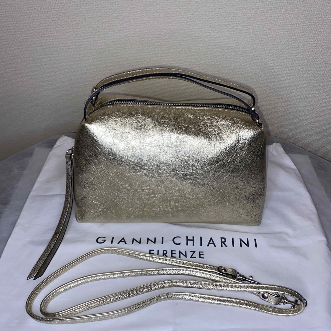 GIANNI CHIARINI - 【美品】ジャンニキャリーニ アリファ m ゴールドの