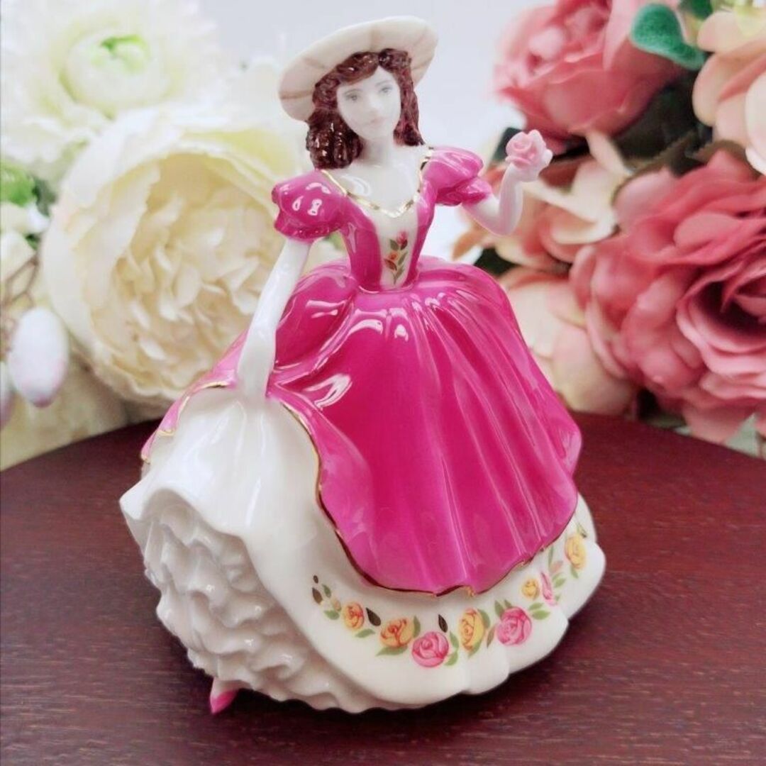 セール大人気 美品 可愛い コールポート ミニフィギュリン ROSE 置物