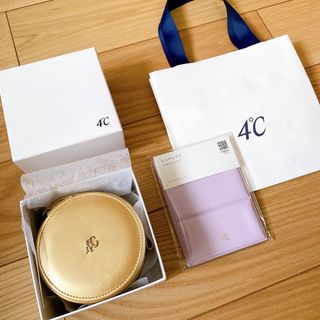 ヨンドシー(4℃)の4℃ ジュエリーボックス　アクセサリーケース　ミラー　非売品　ノベルティ(リング(指輪))