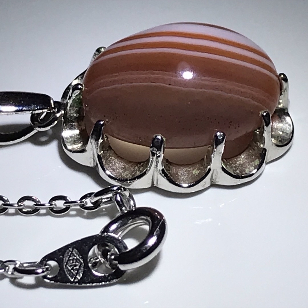 ∮ ヴィンテージ　菊爪　サードオニキスのネックレス ∮ レディースのアクセサリー(ネックレス)の商品写真