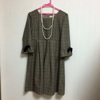 パターンフィオナ(PATTERN fiona)の上品チェックワンピース♡(ひざ丈ワンピース)