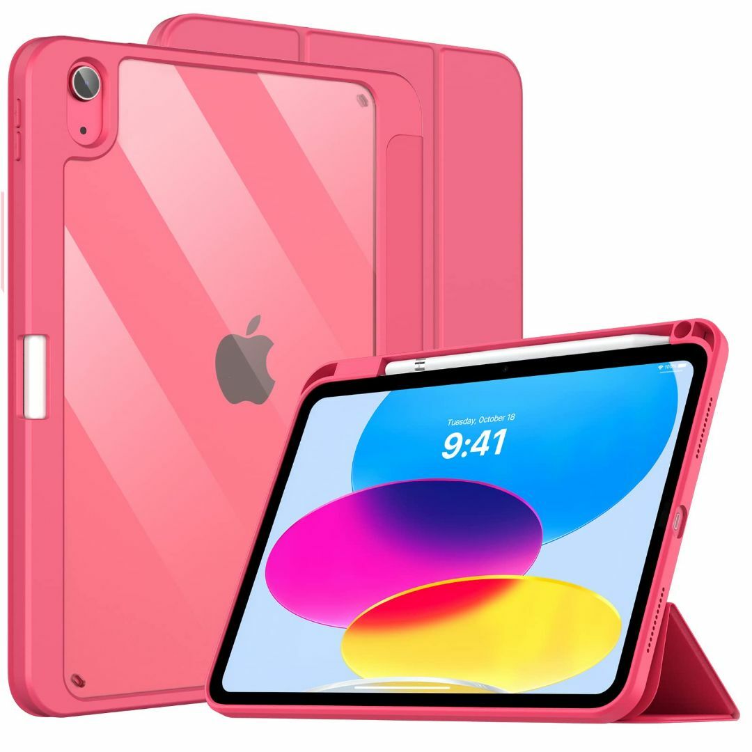 【色:ピンク】iPad 第10世代 ケース 10.9インチ 2022モデル iP | フリマアプリ ラクマ