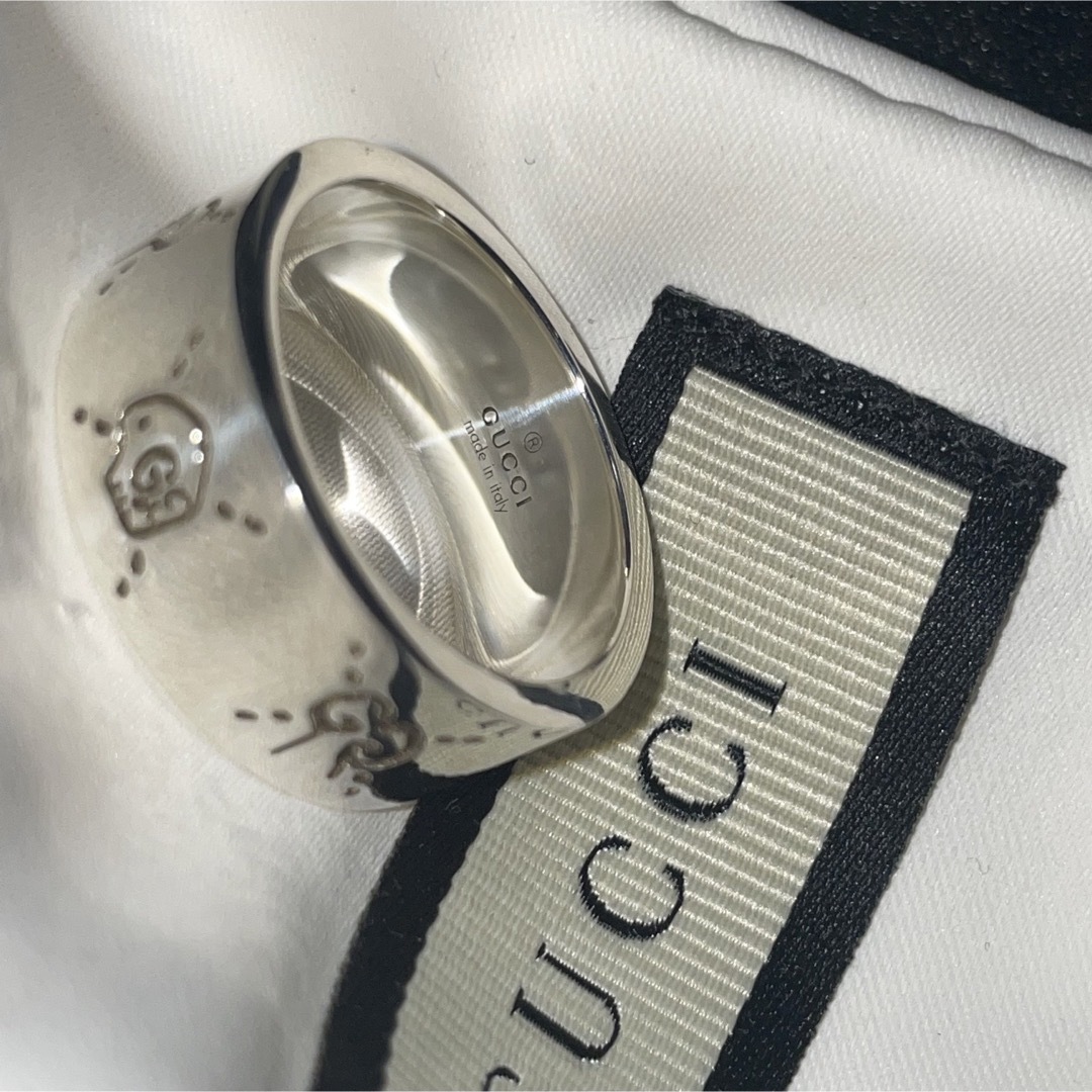 Gucci(グッチ)のGUCCI ゴーストリング　シルバー　20号 メンズのアクセサリー(リング(指輪))の商品写真