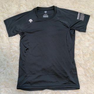 デサント(DESCENTE)のデサント Tシャツ ブラック 黒 ポリエステル Oサイズ(Tシャツ/カットソー(半袖/袖なし))