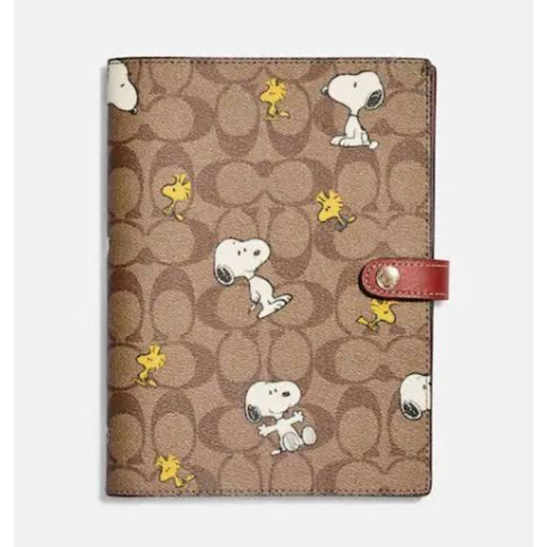 COACH(コーチ)の北米限定激レア！【COACH×PEANUTS】CE961 ノートカバーブック付 インテリア/住まい/日用品の文房具(ノート/メモ帳/ふせん)の商品写真