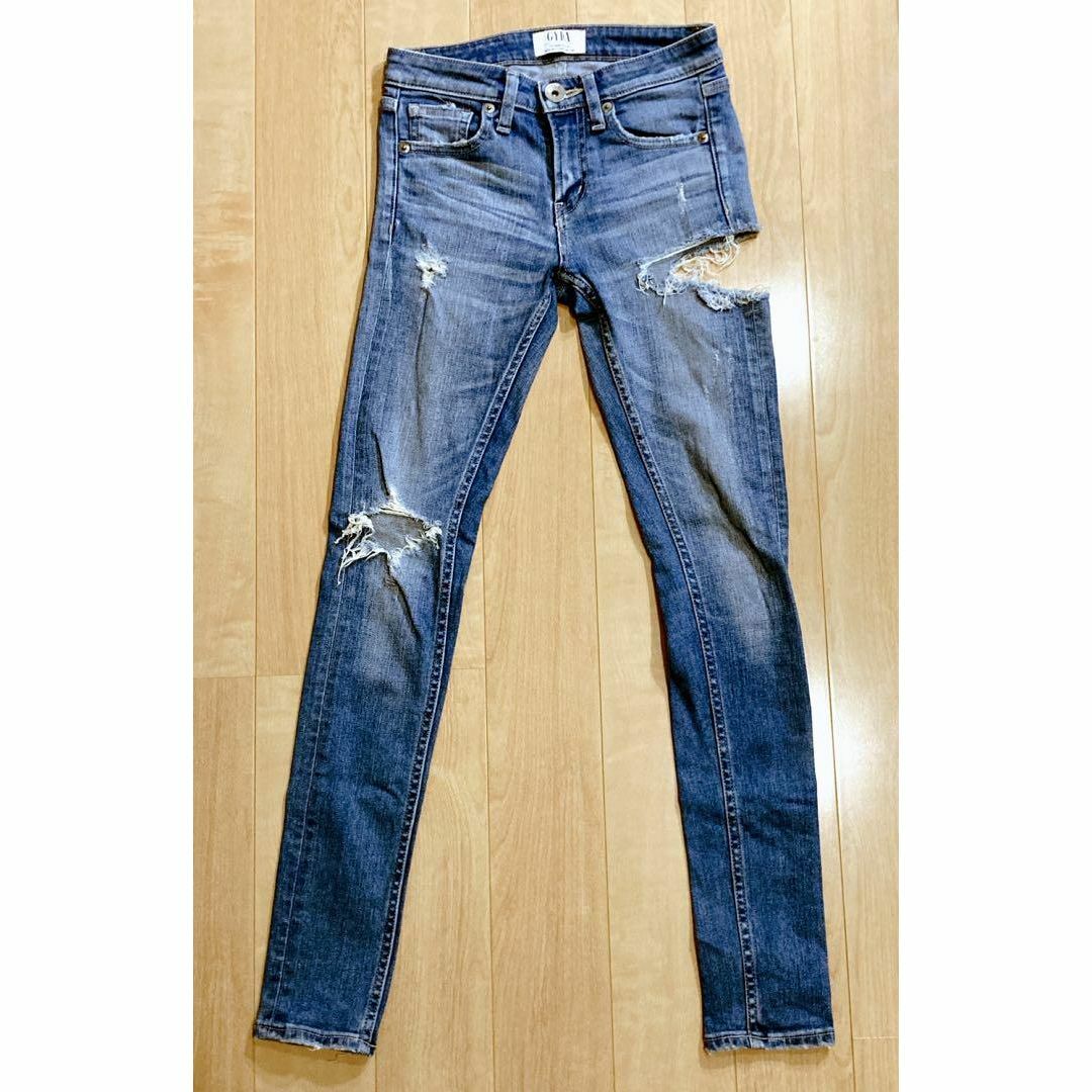 GYDA SIDE RIPPED FitMeDenim スキニーデニム XS