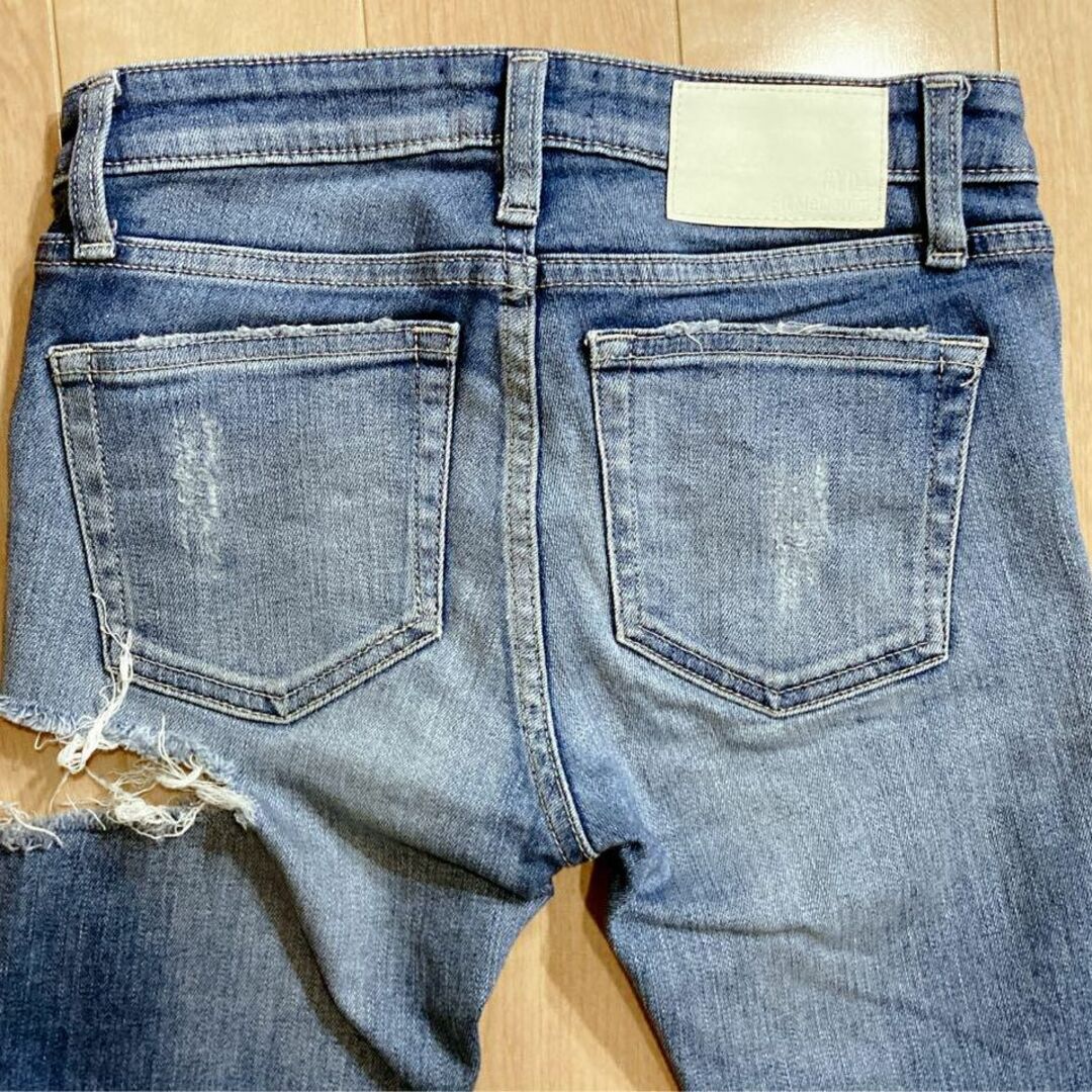 GYDA SIDE RIPPED FitMeDenim スキニーデニム XS