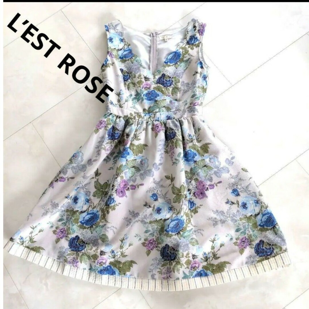 L'EST ROSE(レストローズ)のL’EST ROSE  （レストローズ）ワンピース　Ｍサイズ レディースのワンピース(ひざ丈ワンピース)の商品写真