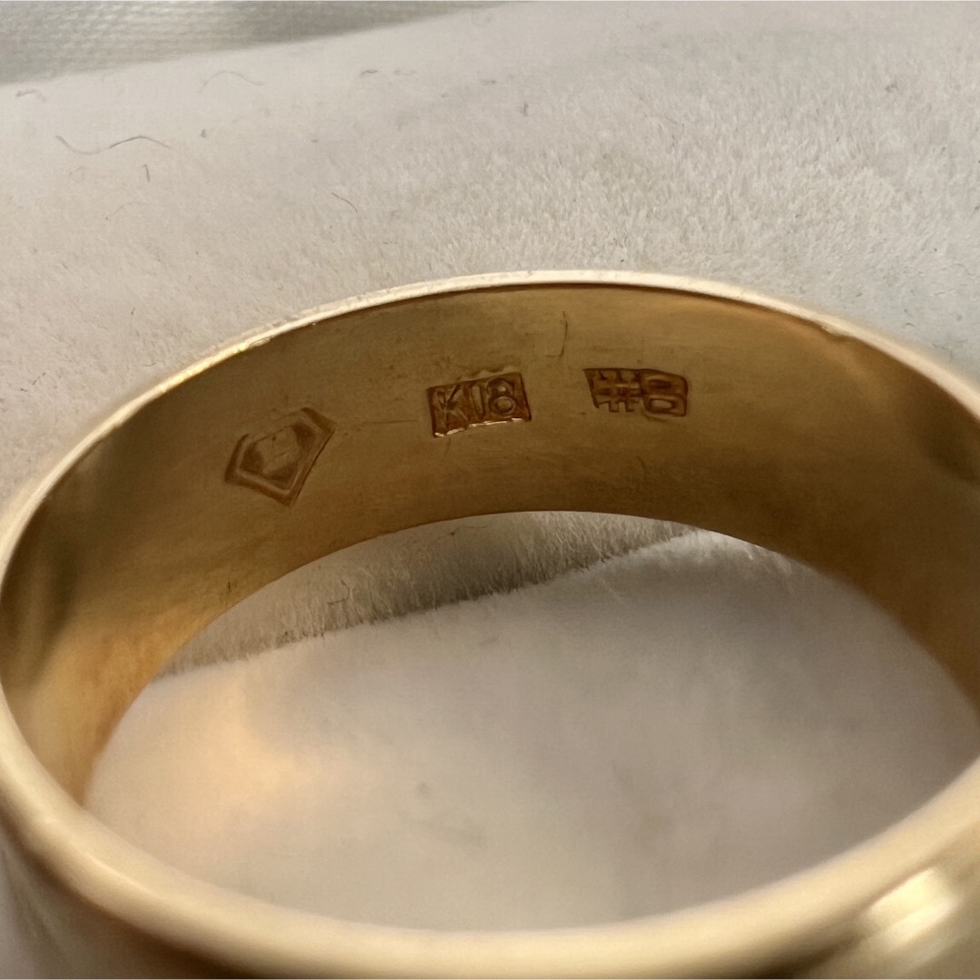 ☆(E6-128) K18リング   約7〜8号   18金指輪 レディースのアクセサリー(リング(指輪))の商品写真