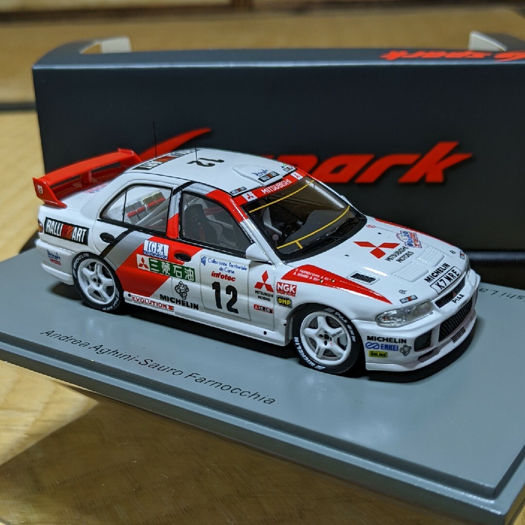 spark、スパーク1/43　三菱ランサーエボリューションⅢ