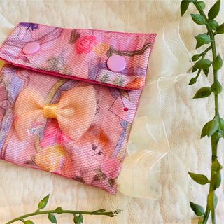 フランシュリッペ(franche lippee)のユキエモン　レース　フリル　小物入れ　handmade(バッグ)