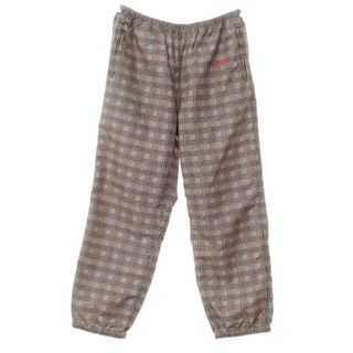 シュプリーム(Supreme)の【中古】シュプリーム Supreme 2020年春夏 Track Pant グレンチェック ポリエステル トラックパンツ ベージュxブラック【サイズL】【メンズ】(その他)