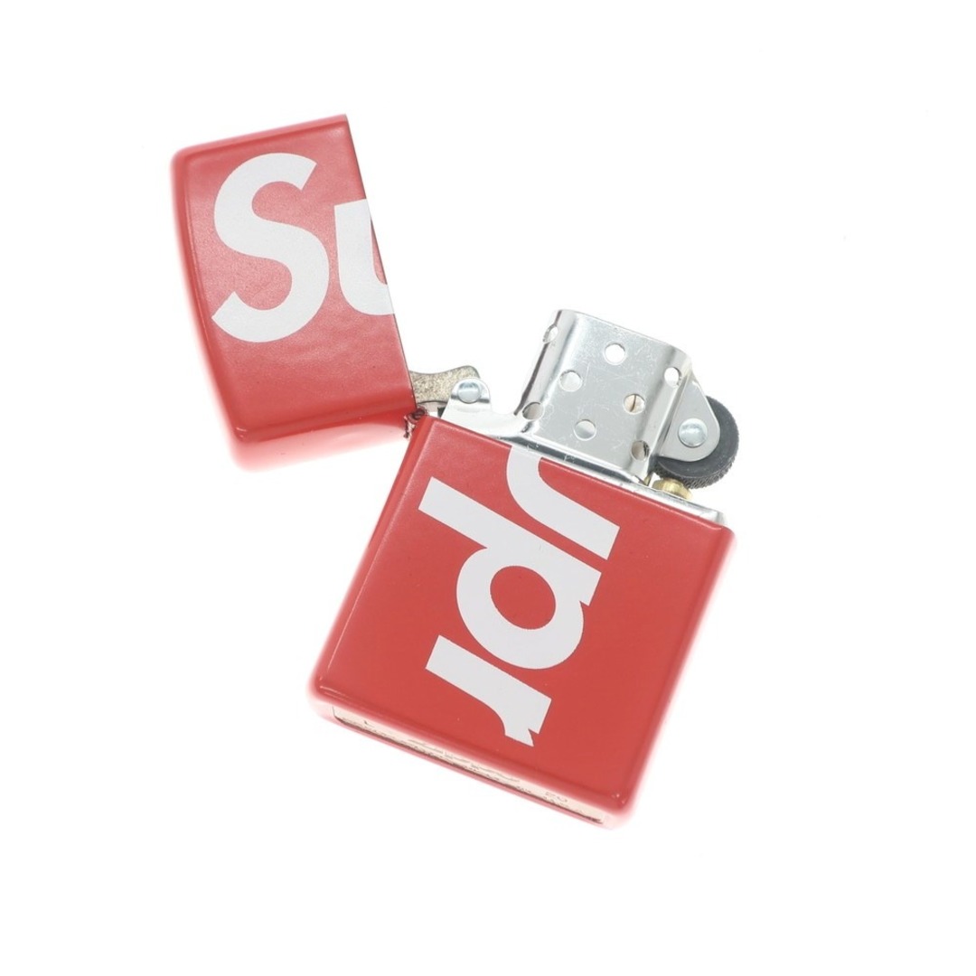 【中古】シュプリーム Supreme 2021年春夏 Logo Zippo ロゴ ジッポ ライター レッドxホワイト【メンズ】