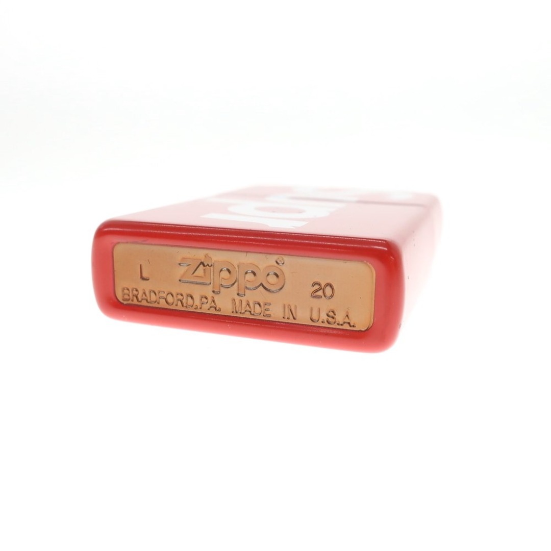 【中古】シュプリーム Supreme 2021年春夏 Logo Zippo ロゴ ジッポ ライター レッドxホワイト【メンズ】