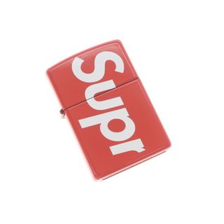 【中古】シュプリーム Supreme 2021年春夏 Logo Zippo ロゴ ジッポ ライター レッドxホワイト【メンズ】