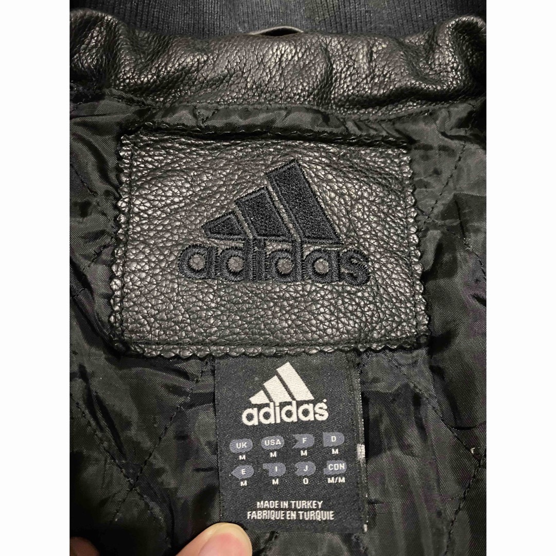 adidas(アディダス)のadidas レザージャケット ブルゾン メンズのジャケット/アウター(レザージャケット)の商品写真