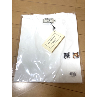 メゾンキツネ(MAISON KITSUNE')の⑨ XS メゾンキツネ　ダブルフォックス　Tシャツ(Tシャツ(半袖/袖なし))