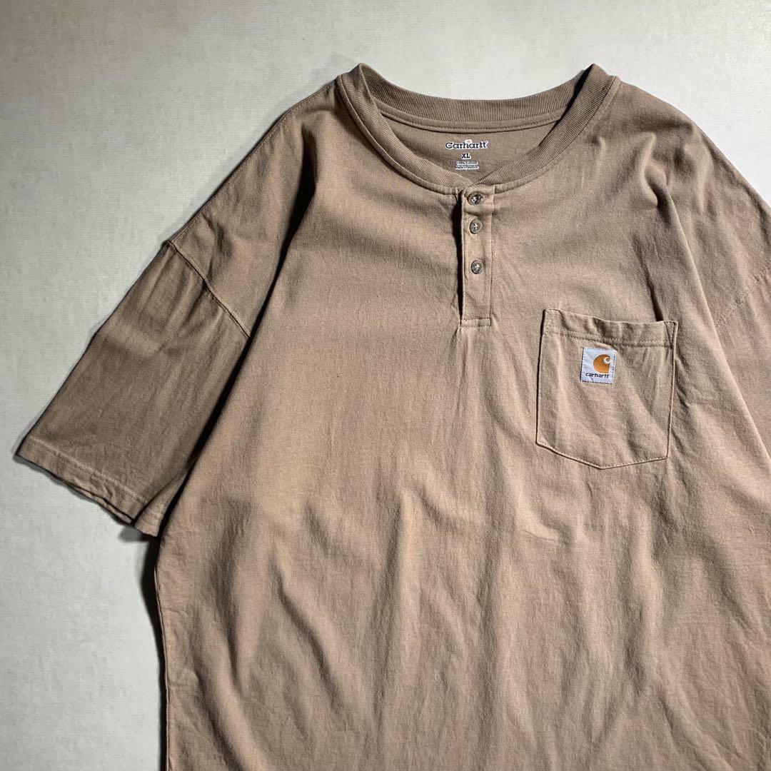 carhartt(カーハート)の3点まとめCarhartt カーハート ヘンリーネック ブラウン Tシャツ メンズのトップス(Tシャツ/カットソー(半袖/袖なし))の商品写真