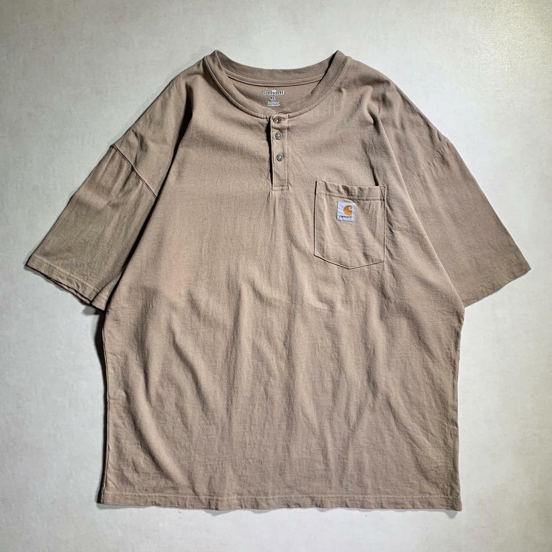 carhartt(カーハート)の3点まとめCarhartt カーハート ヘンリーネック ブラウン Tシャツ メンズのトップス(Tシャツ/カットソー(半袖/袖なし))の商品写真