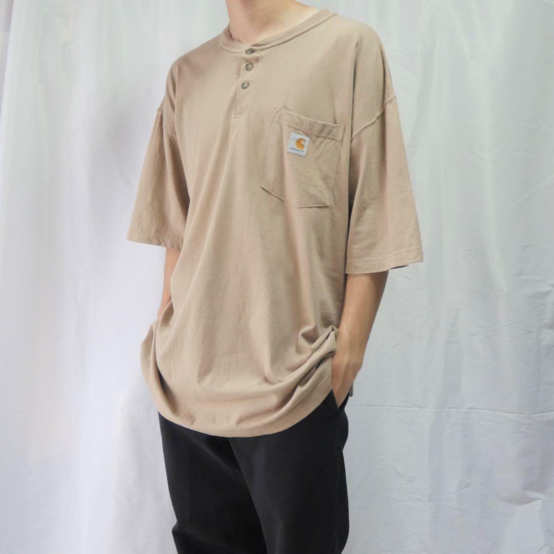 carhartt(カーハート)の3点まとめCarhartt カーハート ヘンリーネック ブラウン Tシャツ メンズのトップス(Tシャツ/カットソー(半袖/袖なし))の商品写真