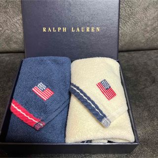 ラルフローレン(Ralph Lauren)のラルフローレン　新品未使用　タオルハンカチ　2枚(ハンカチ/ポケットチーフ)