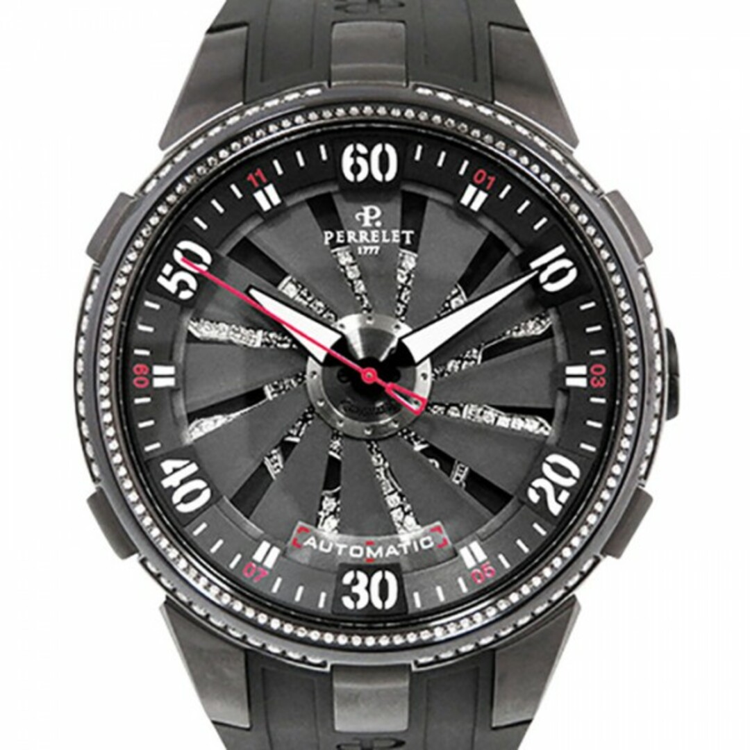 ペルレ PERRELET タービントキシック タービン トキシック A4023/3 ブラック文字盤 新古品 腕時計 メンズメンズ