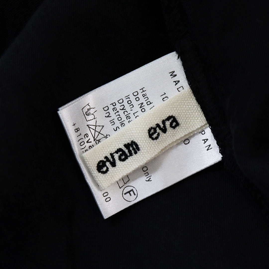 2021SS evam eva エヴァムエヴァ cupro pullover キュプラプルオーバー ブラウス /スミ ブラック トップス【2400013391962】 9