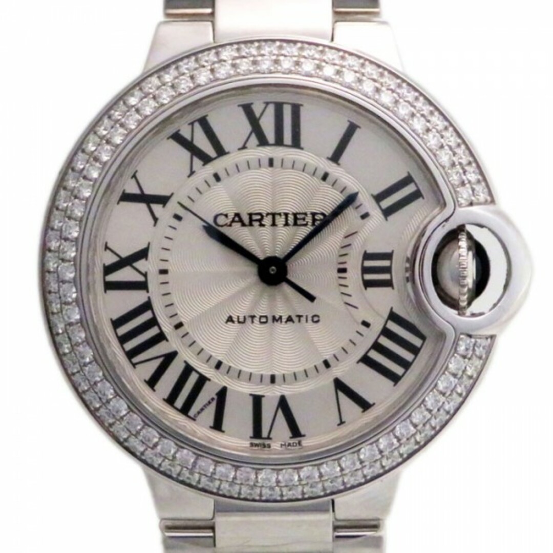 カルティエ Cartier バロンブルー ベゼルダイヤ WE9006Z3 シルバー文字盤 新古品 腕時計 レディース レディースのアクセサリー(その他)の商品写真