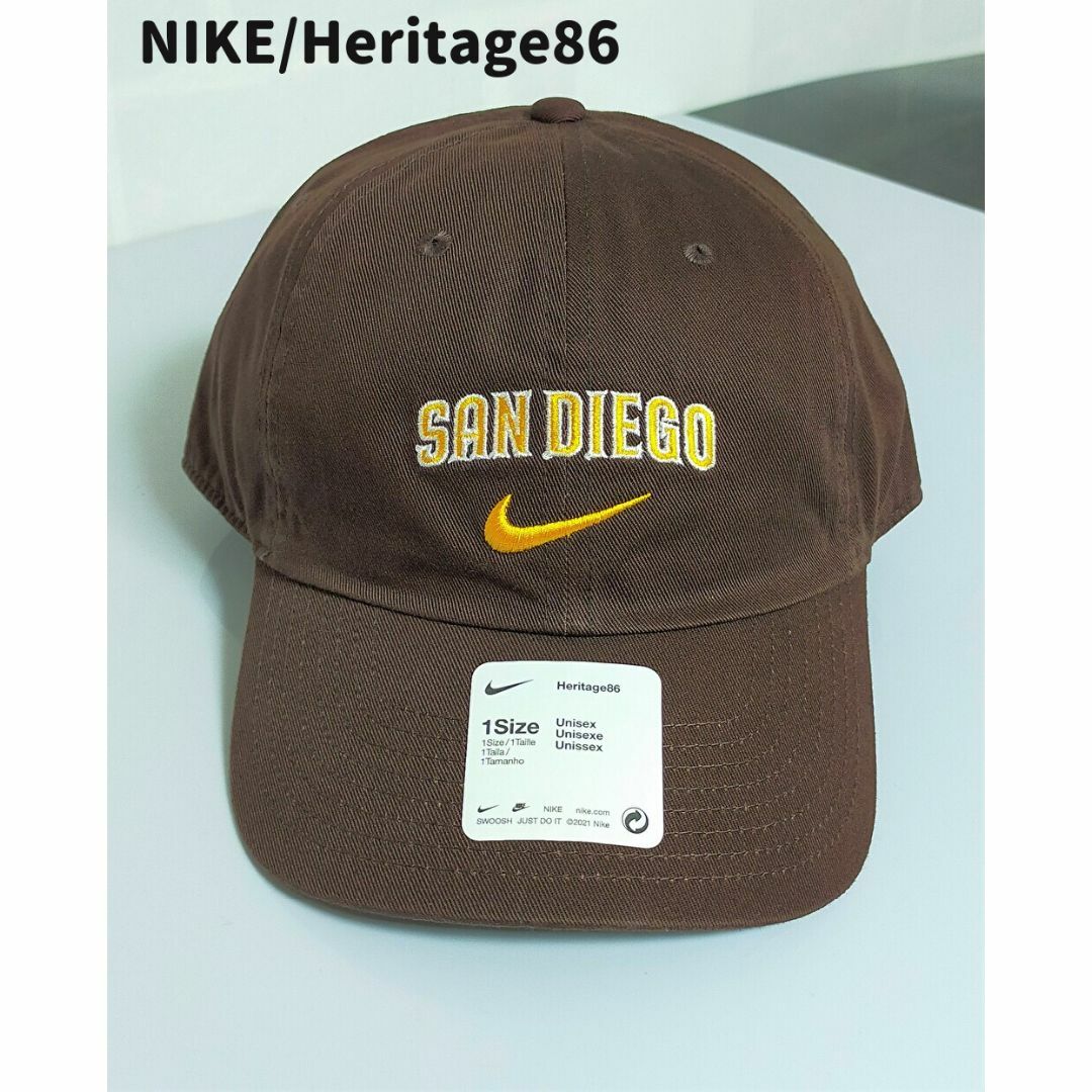 コットン100%サイズ【NIKE】サンディエゴ・パドレス　Heritage86　ワードマークロゴ