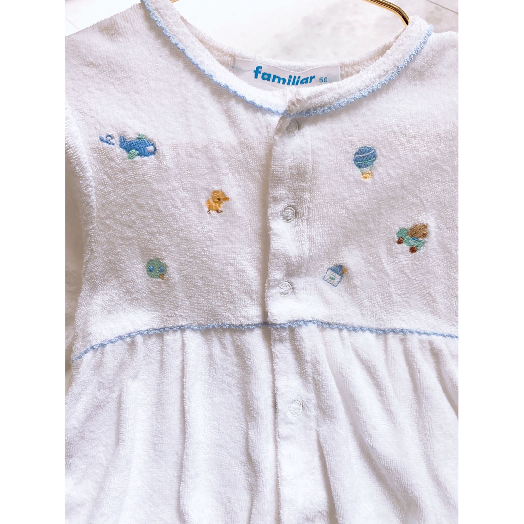 familiar(ファミリア)のfamiliar 刺繍　ロンパース　 キッズ/ベビー/マタニティのベビー服(~85cm)(ロンパース)の商品写真