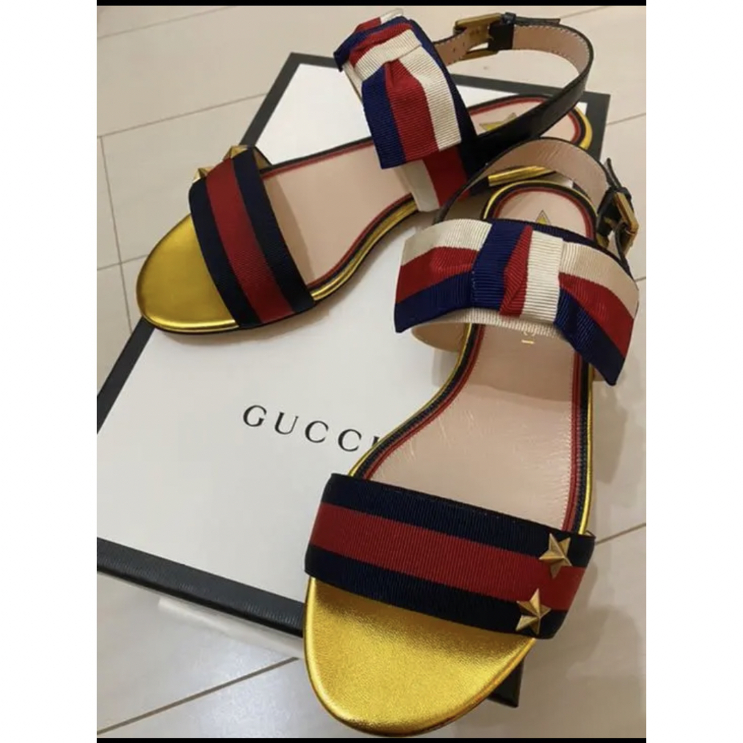 GUCCI新品未使用 Sylvie Web リボンサンダル