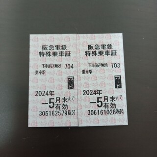 阪急電鉄乗車券(鉄道乗車券)