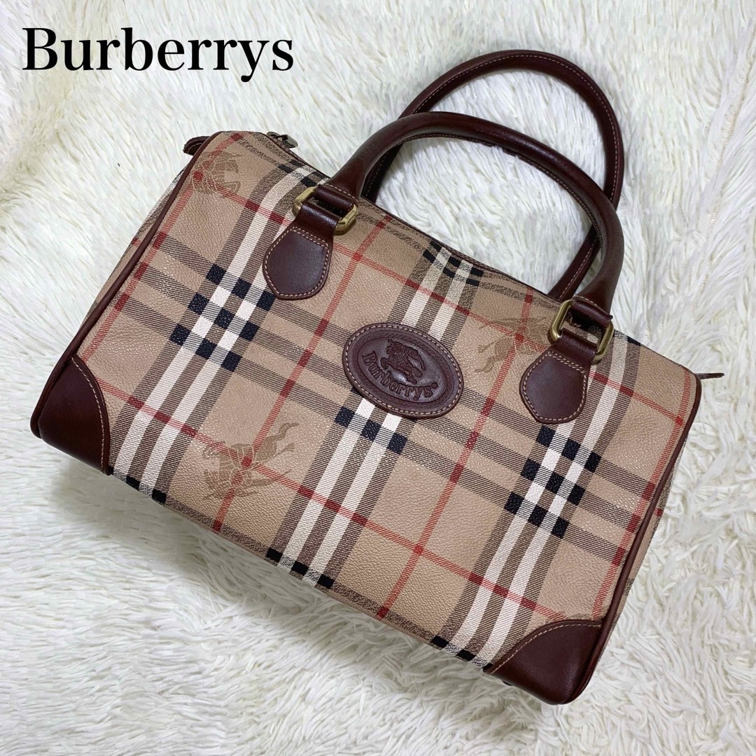 未使用品】 美品✨Burberrys ノバチェック ハンドバッグ ボストン