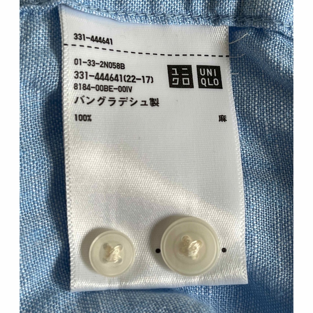 UNIQLO(ユニクロ)のプレミアムリネンシャツ（長袖）22年春夏モデル メンズのトップス(シャツ)の商品写真