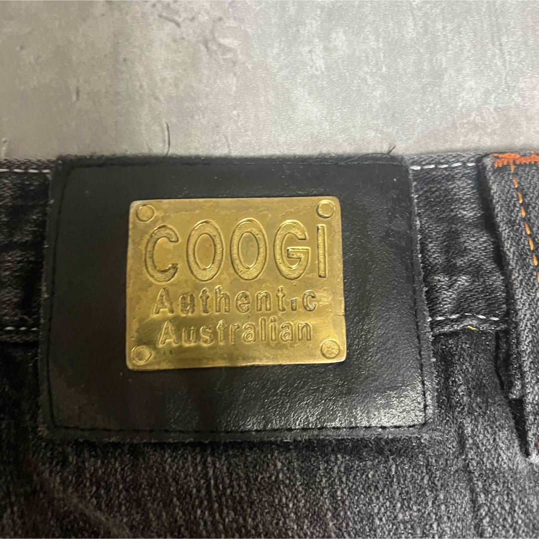 COOGI バック刺繍入り b系 ストリート ビックシルエット デニムパンツ