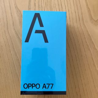 オッポ(OPPO)のOPPO A77 ブラック　新品未開封(スマートフォン本体)